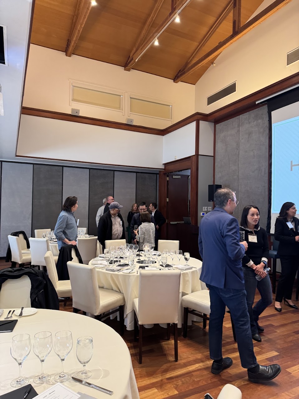 A BDI event room set for executive discussion