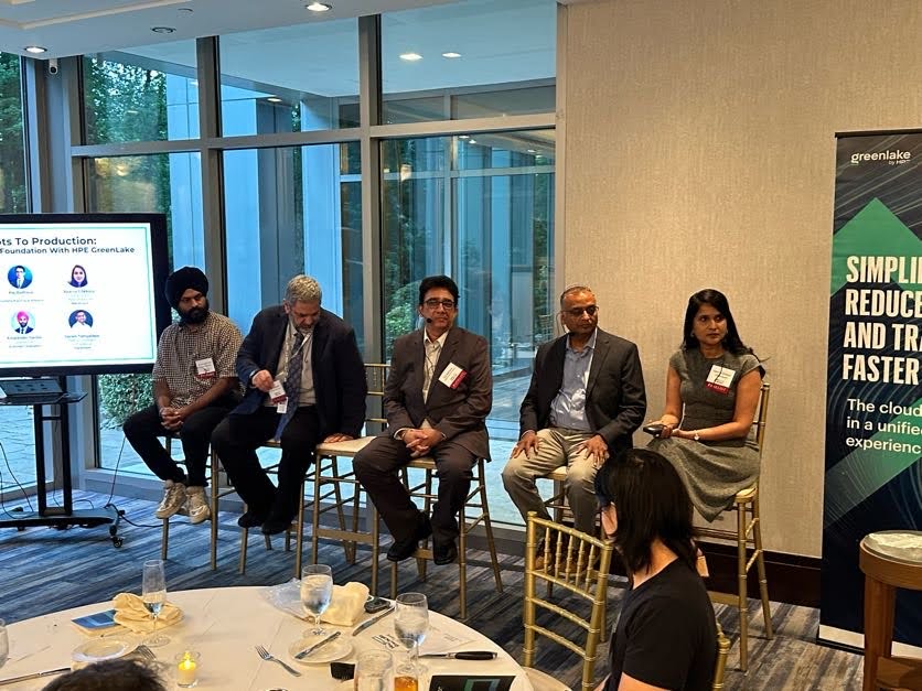 A panel discussion underway at a BDI event